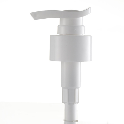 Cabeza plástica blanca de la bomba del dispensador del jabón de la bomba de la botella de la loción del tornillo del cosmético de 28m m