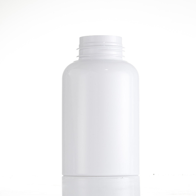 botella plástica redonda beige de 500ml 200ml para los cosméticos