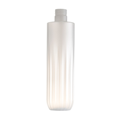 la polimerización en cadena translúcida blanca brillante 700ml texturizó la botella para la leche del baño
