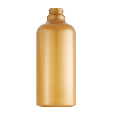 botella de oro común del envase de plástico 750ml para el acondicionador de la leche y de pelo del baño
