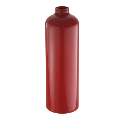 Botella de bomba de gel de ducha para mascotas de plástico rojo con hombros redondos de gran capacidad reciclable vacía de 900 ml