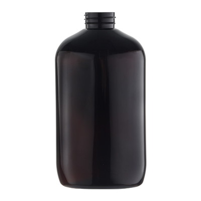 Botella de empaquetado del ANIMAL DOMÉSTICO de Brown oscuro para los cosméticos 600ml