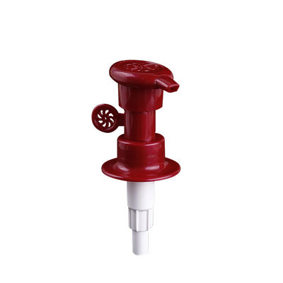 Bomba acortada roja del dispensador de la loción de la cerradura ISO9001 para el cuidado personal
